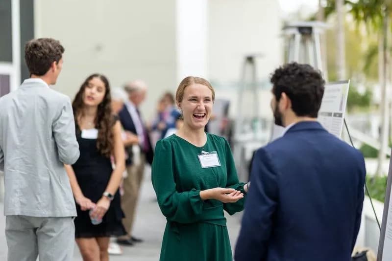Outdoor networking at the Job Jamboree